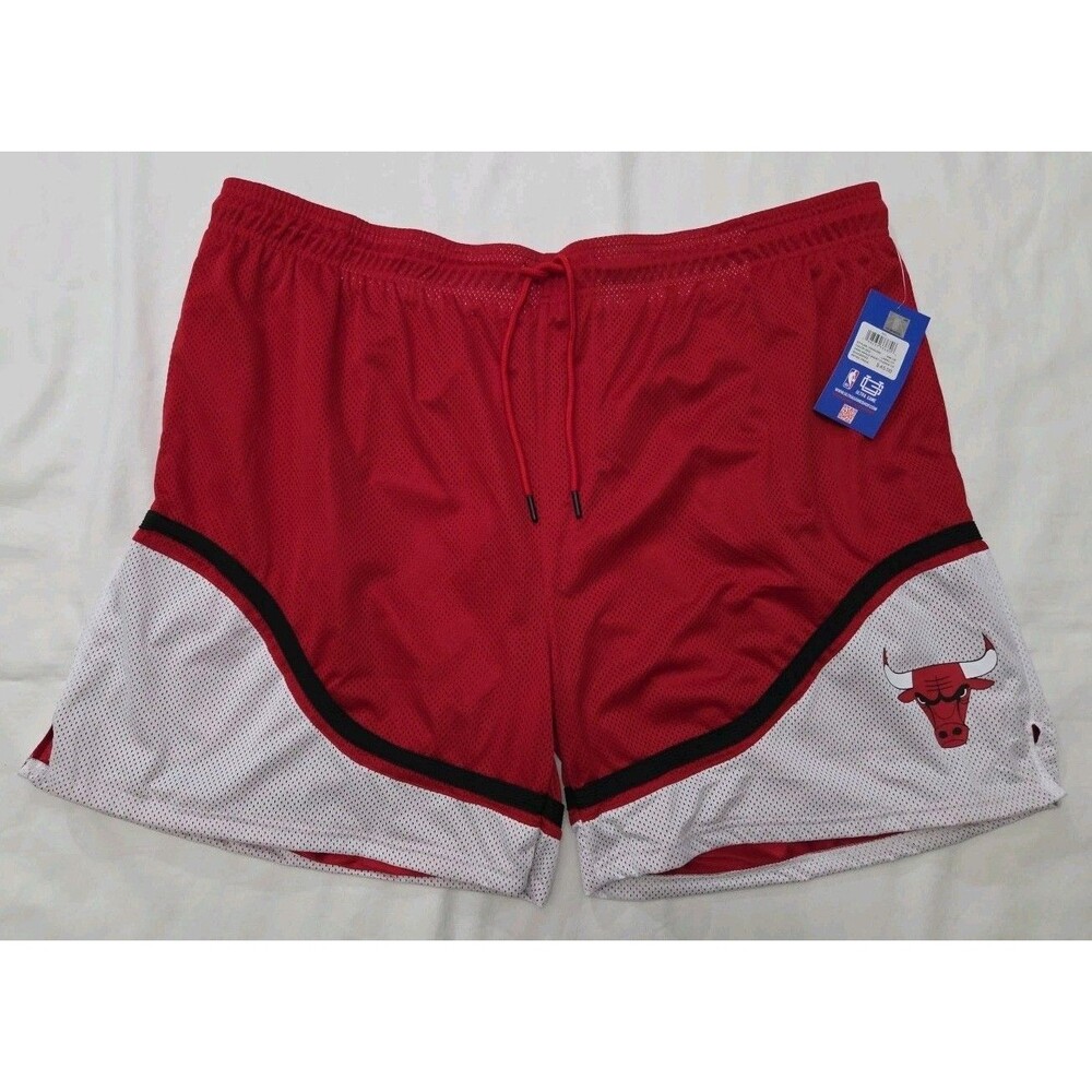 Chicago Bulls NBA Team Red/White 4XL Ultra GAME Basketball Shorts Heritage Men's